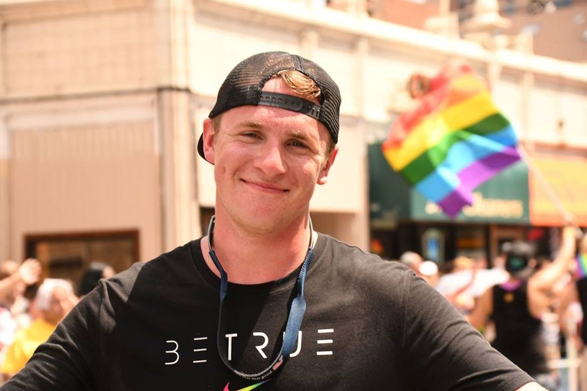 Be the role model you needed growing up Two openly gay male hockey